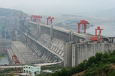 三峡大坝，通常水力发电站都和水库共同建设属于水库的一部分